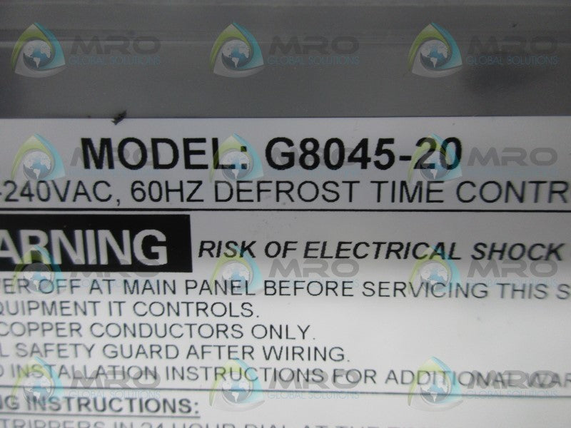 INTERMATIC G8045-20 DEFROST TIMER  NSMP