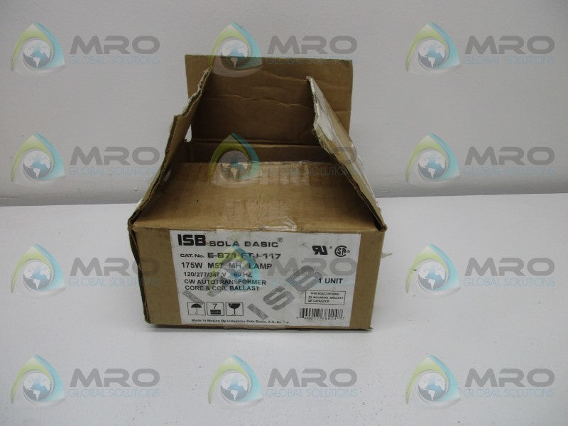 ISB SOLA BASIC E-871-FTJ-117 AUTOTRANSFORMER  NSMP