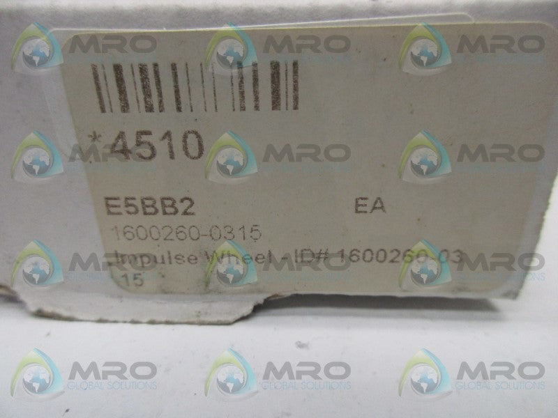 DYNAPAR 1600260-0315 IMPULSE WHEEL GEAR 60TH  NSMP