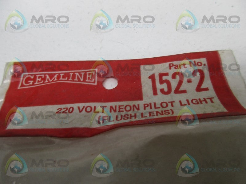 GEMLINE 152-2 NEON PILOT LIGHT 220V  NSMP