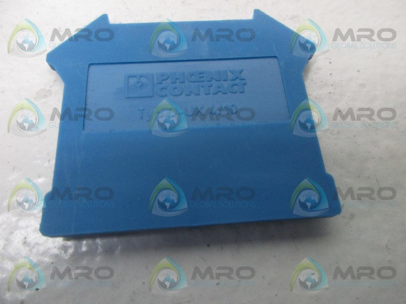 PHOENIX CONTACT D-UK4/10BU TERMINAL END PLATE  NSNP