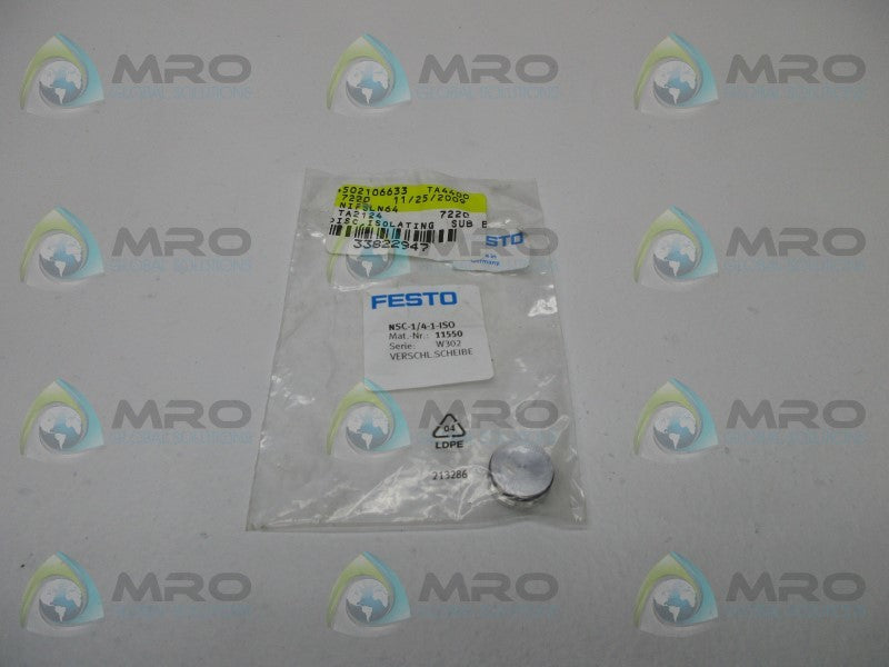 FESTO NSC-1/4-1-ISO ISOLATING DISC  NSMP