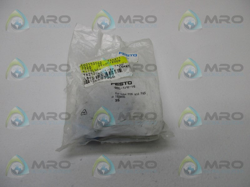 FESTO QSL-1/2-16 PUSH IN L FITTING  NSMP