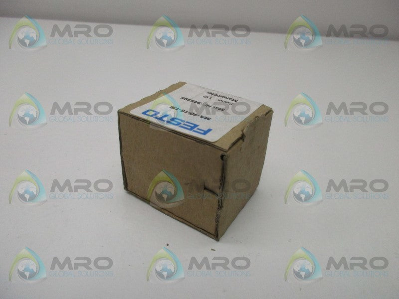 FESTO MA-40-16-1/8 PRESSURE GUAGE * FACTORY SEALED *
