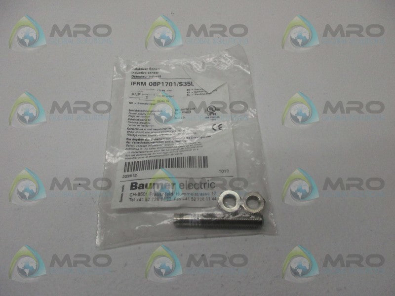 BAUMER IFRM08P1701/S35L PROXIMITY SWITCH * NEW IN FACTORY BAG *