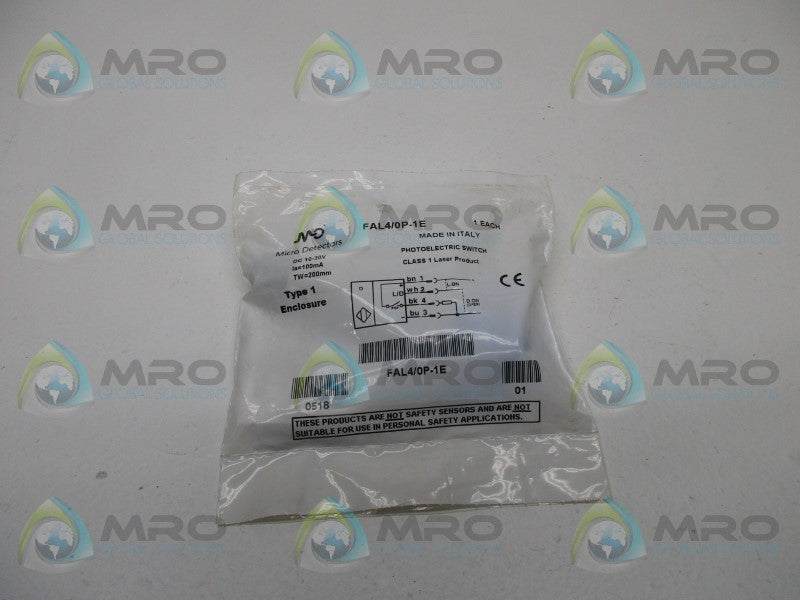 MICRO DETECTORS FAL4/0P-1E PHOTOELECTRIC SWITCH  NSMP
