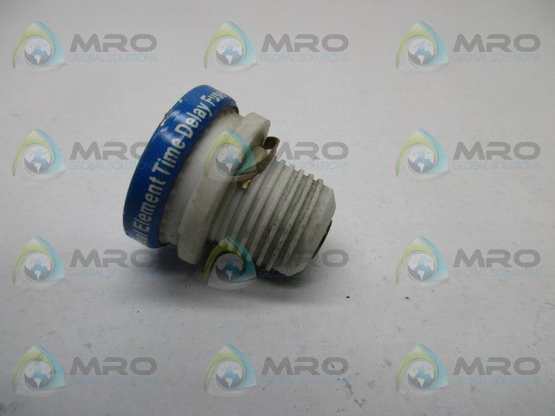 BUSSMANN TYPE S 15 AMP TIME DELAY SCREW BASE  UNMP