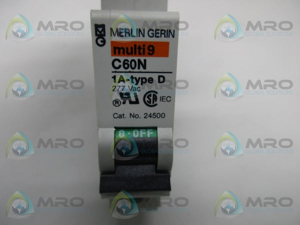 MERLIN GERIN 24500 TYPE D CIRCUIT BREAKER  NSNP