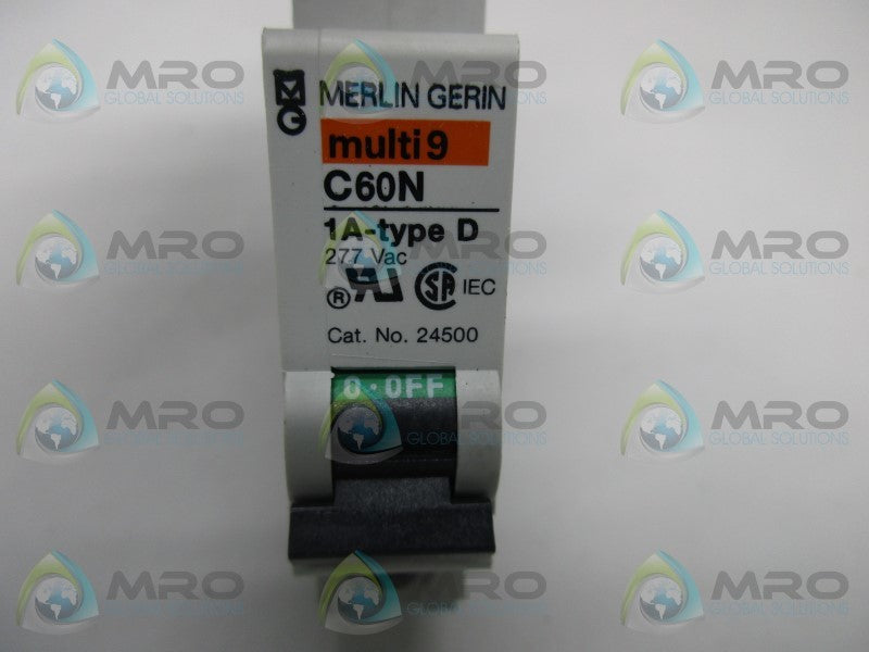 MERLIN GERIN 24500 TYPE D CIRCUIT BREAKER  NSNP