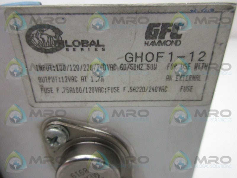 HAMMOND GH0F1-12 POWER SUPPLY  UNMP