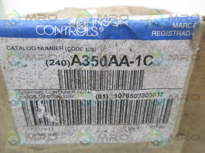 JOHNSON CONTROLS A350AA-1C TEMPERATURE CONTROL * FACTORY SEALED *