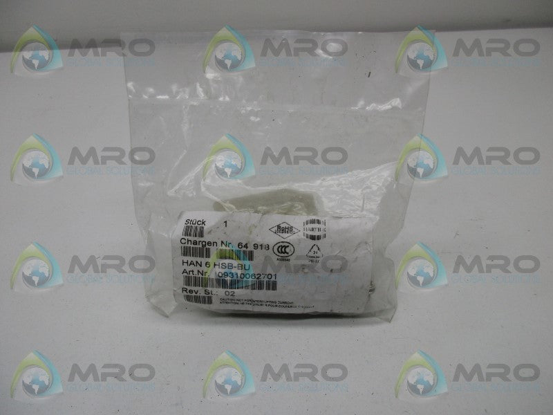HARTING 09310062701 HEAVY DUTY CONNNECTOR * NEW IN FACTORY BAG *
