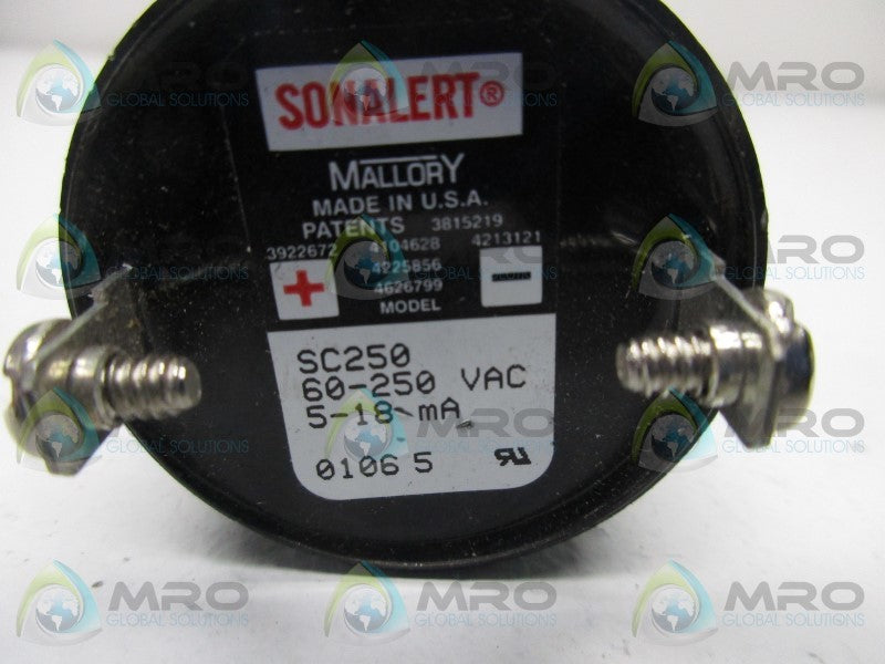 MALLORY SC250 TRANSDUCER CONTINUOUS ALARM  NSNP