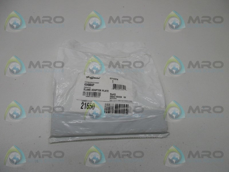 HOFFMAN A3456BAP BLANK ADAPTER PLATE * NEW IN FACTORY BAG *