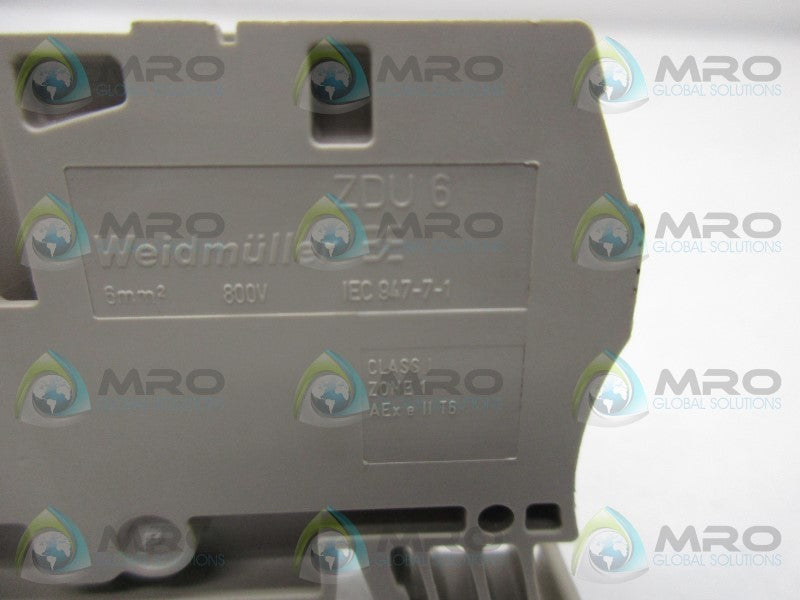 WEIDMULLER ZAP/ZDU6-2 TERMINAL BLOCK END PLATE  NSNP