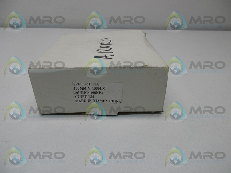 USG 254000A PRESSURE GAUGE 30INHG/100KPA  NSMP