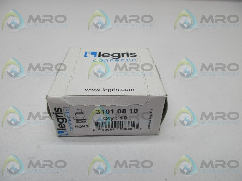 LEGRIS 31010810 MALE CONNECTOR (PKG OF 10) * FACTORY SEALED *