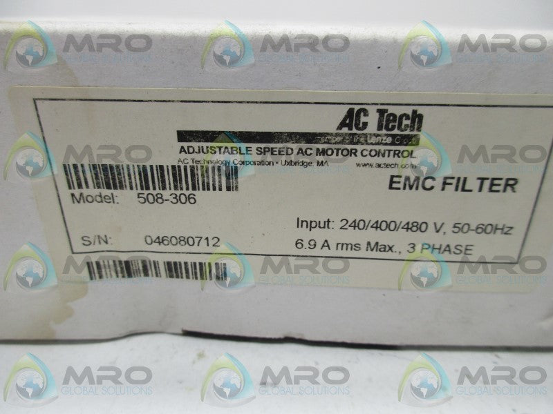 AC TECH 508-306 EMC FILTER * FACTORY SEALED *