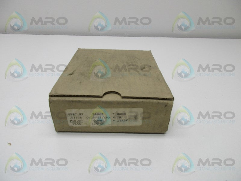 US GAUGE 157635 PRESSURE GAUGE 0/15 PSI/KPA  NSMP