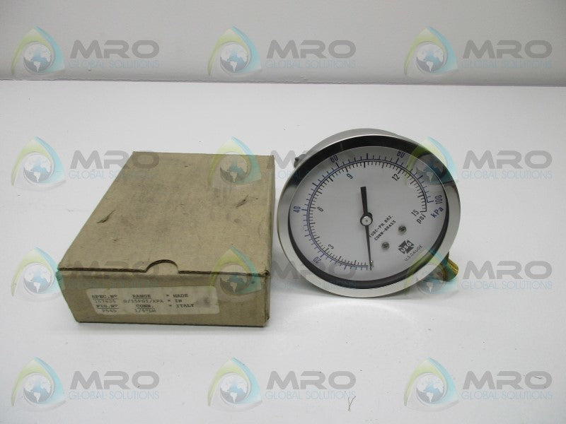 US GAUGE 157635 PRESSURE GAUGE 0/15 PSI/KPA  NSMP