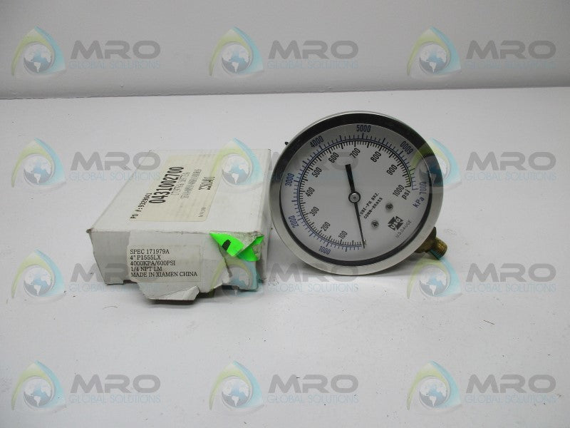USG 171979A PRESSURE GAUGE 4000KPA/600PSI  NSMP