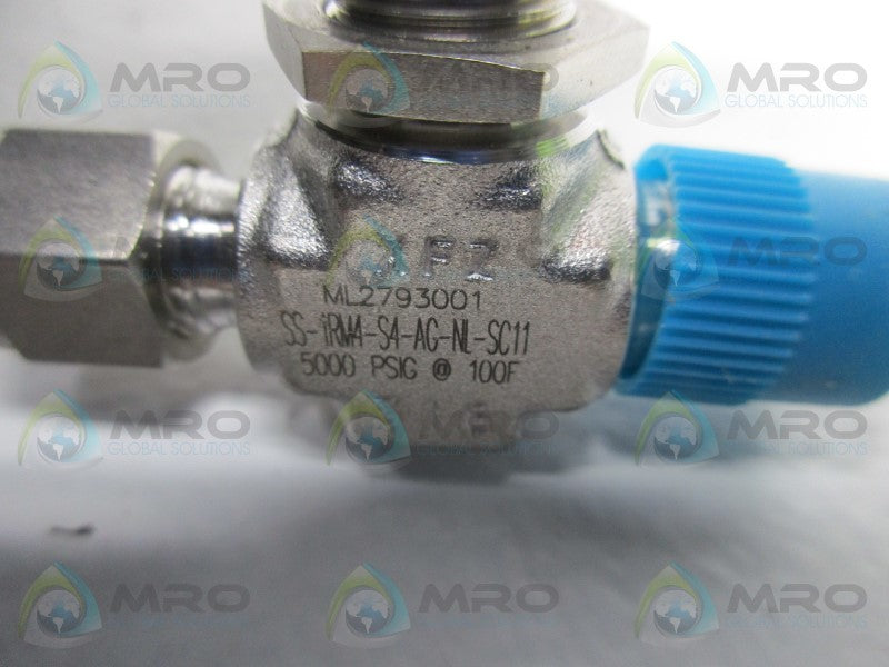 SWAGELOK SS-1RMA-S4-AG-NL-SC11 VALVE  NSNP