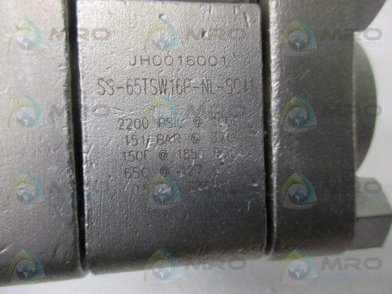 SWAGELOK SS-65TSW16P-NL-SC11 VALVE  NSNP