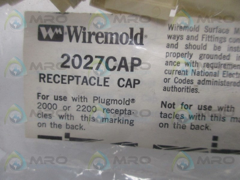 WIREMOLD 2027CAP RECEPTACLE CAP (PKG OF 10)  NSMP