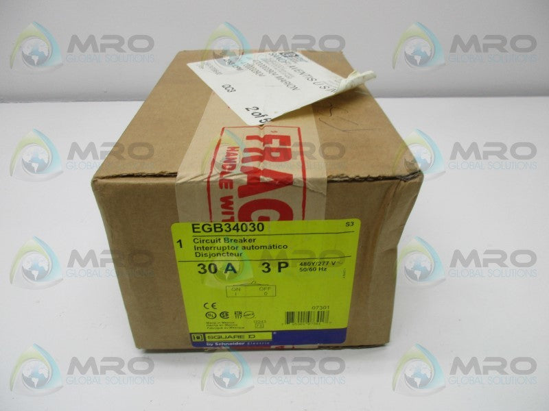 SQUARE D EGB34030 CIRCUIT BREAKER * FACTORY SEALED *