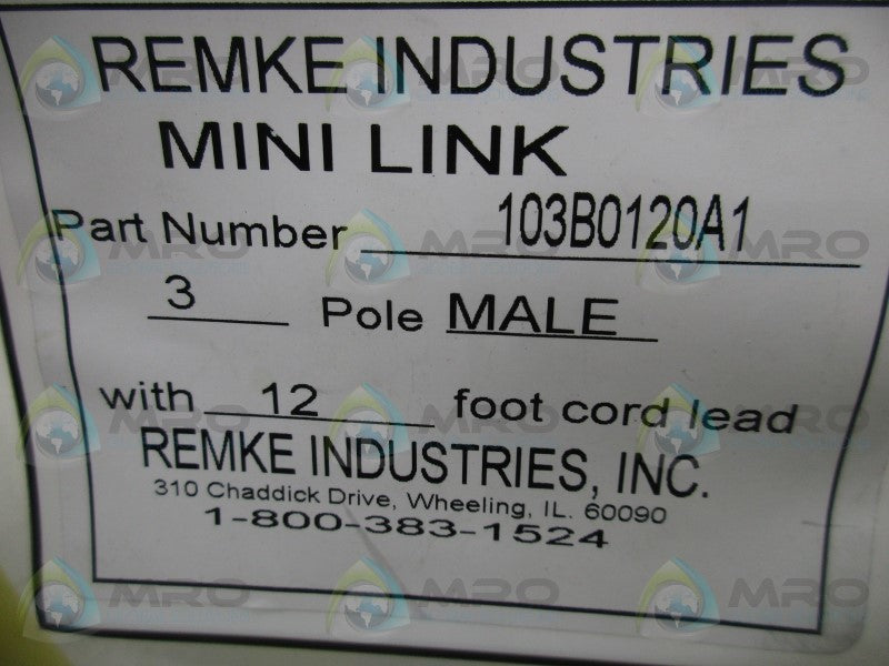 REMKE 103B0120A1 MINI LINK ASSEMBLY * NEW IN FACTORY BAG *