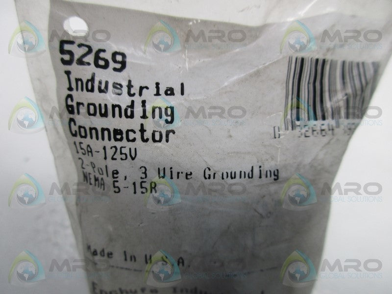 COOPER 5269 INDUSTRIAL GROUNDING CONNECTOR * NEW IN FACTORY BAG *