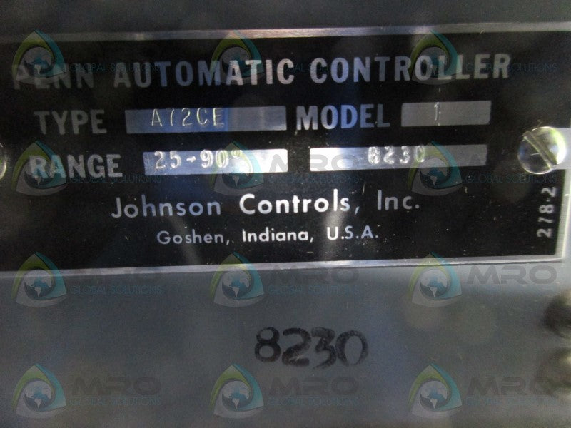 JOHNSON CONTROLS A72CE-1 COOLING TOWER *NEW IN BOX *
