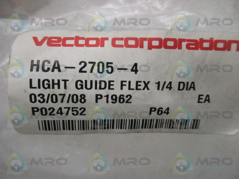 VECTOR HCA-2705-4 LIGHT GUIDE FLEX * NEW IN FACTORY BAG *