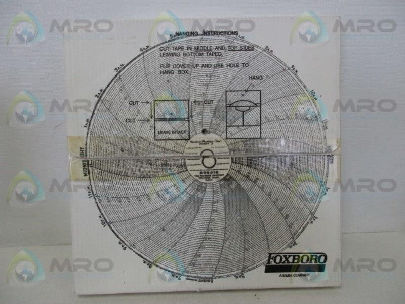 FOXBORO 898423-S CIRCULAR RECORDING HUMITEX CHART * NEW IN BOX *