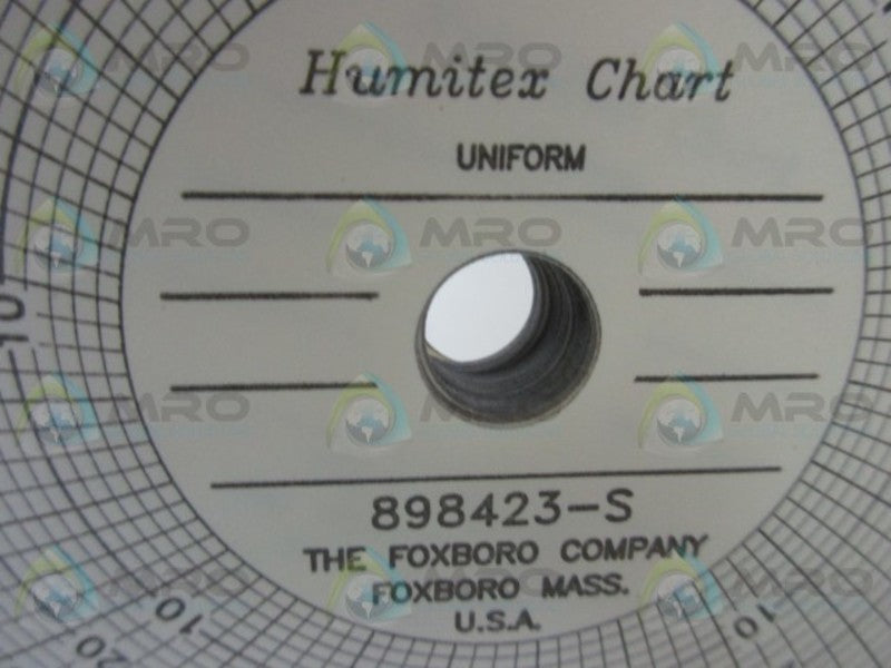 FOXBORO 898423-S CIRCULAR RECORDING HUMITEX CHART * NEW IN BOX *