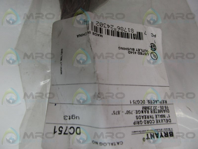BRYANT DC751 DELUXE CORD GRIP * NEW IN FACTORY BAG *