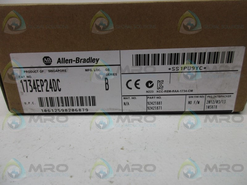 ALLEN BRADLEY 1734-EP24DC SER. B DATE: 2012 * FACTORY SEALED *