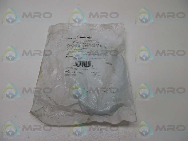CAMPBELL X568-3215 MASTER LINK * NEW IN FACTORY BAG *
