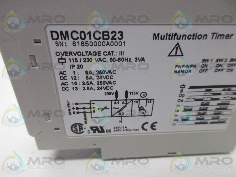 CARLO GAVAZZI DMC01CB23 MULTIFUNCTION TIMER * NEW IN BOX *