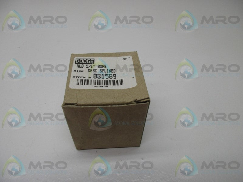 DODGE 031589 DBSC SPLINED HUB 5/8" BORE  NSMP