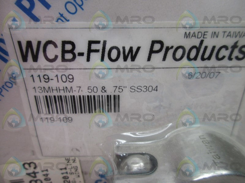 WCB-FLOW PRODUCTS 119-109 SS CLAMP  NSMP
