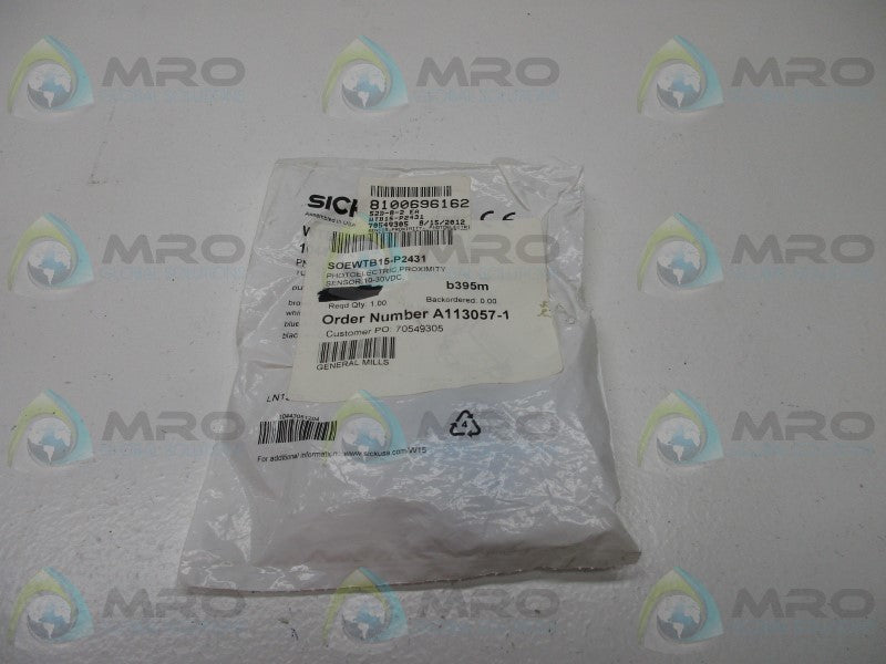 SICK WTB15-P2431 PHOTOELECTRIC SENSOR * NEW IN FACTORY BAG *
