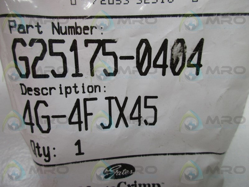 GATES 4G-4FJX45 HOSE COUPLING FITTING * NEW IN FACTORY BAG *