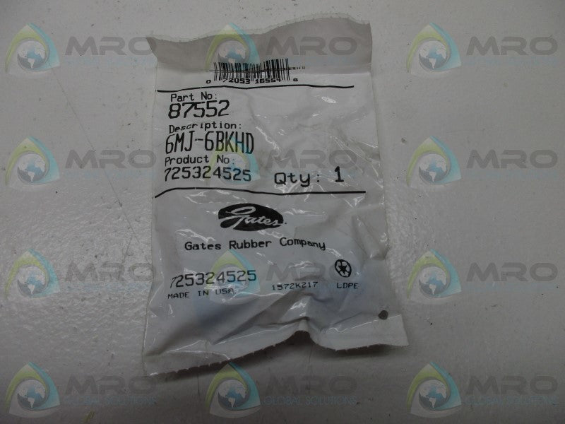 GATES 6MJ-6BKHD MALE ADAPTER  NSMP