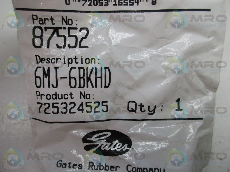 GATES 6MJ-6BKHD MALE ADAPTER  NSMP