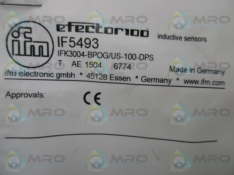 IFM EFECTOR IF5493 INDUCTIVE SENSOR * NEW IN FACTORY BAG *