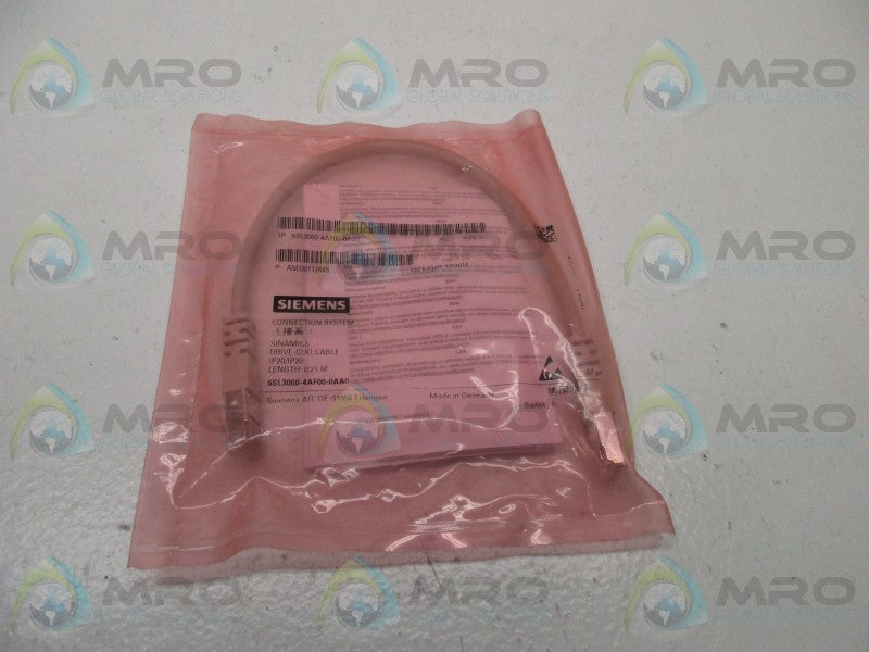 SIEMENS SIMATICS 6SL3060-4AF00-0AA0 DRIVE CLIQ CABLE * NEW IN FACTORY BAG *