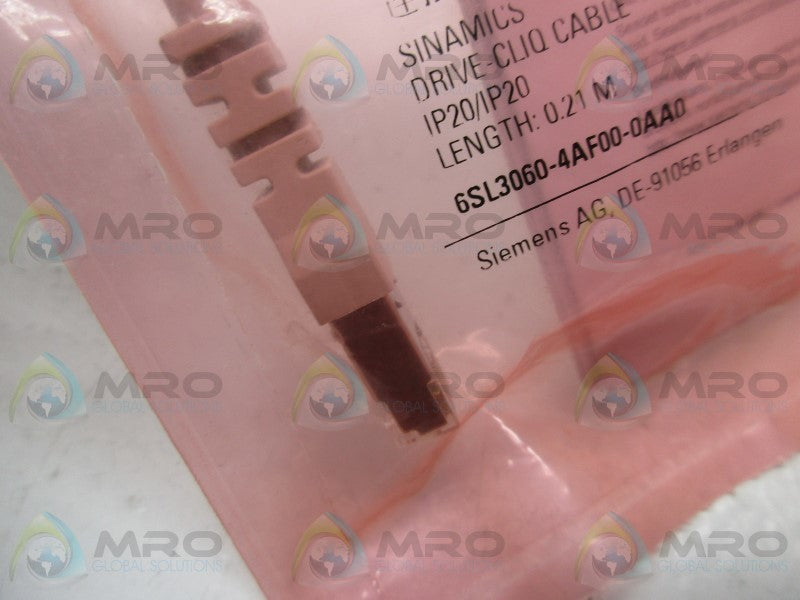 SIEMENS SIMATICS 6SL3060-4AF00-0AA0 DRIVE CLIQ CABLE * NEW IN FACTORY BAG *