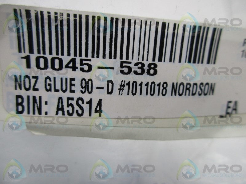 NORDSON 1011018 NOZ GLUE 90-D * NEW IN ORIGINAL PACKAGE *