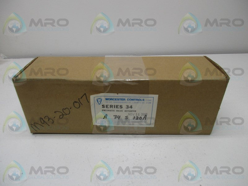 WORCESTER CONTROLS SERIES 34 PNEUMATIC VALVE ACTUATOR  NSMP